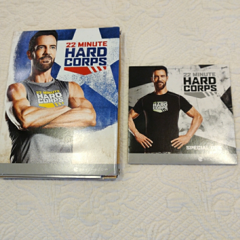 Beachbody 22 Minute Hard Corps  2 DVDS, Booklets & Bonus Special Ops DVD Added